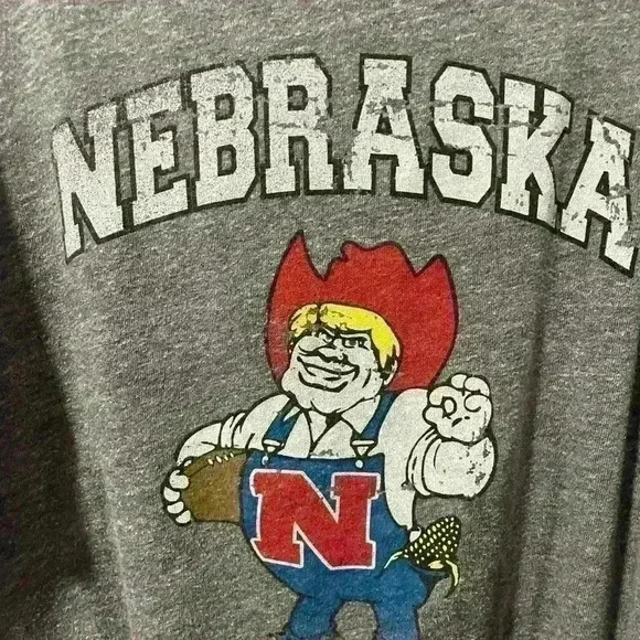 Vintage retro  college sport tee Gray size XL - Picture 2 of 4